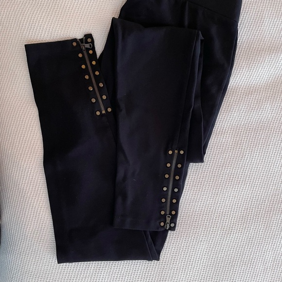 a.n.a Black Petite Leggings with Ankle Studs & Zippers - Picture 7 of 7